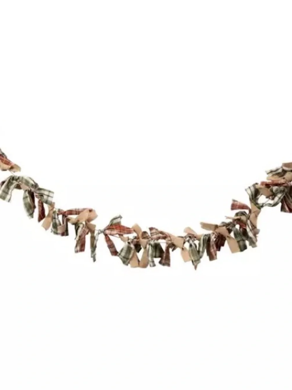 Plaid & Burlap Fall Garland